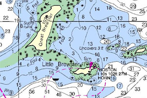 paddle boston -nautical-chart