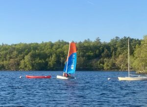 sailing at spot Pond - rs cat
